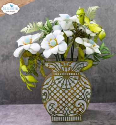 Preview: Elisabeth Craft Designs Bohemian Rose Die Stanzschablone Delicate Fancy Vase