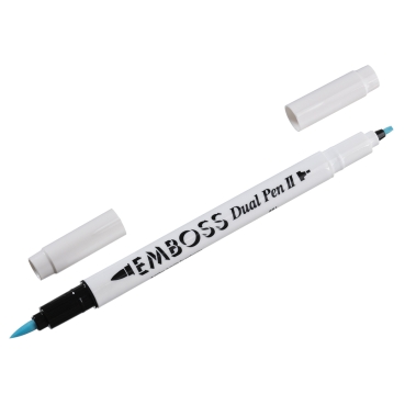 Embossingstift mit 2 Spitzen  17,5 ml transparent