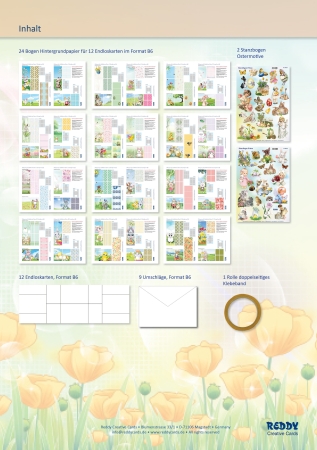 Preview: Reddy Cards Bastelset Endloskarten Ostern
