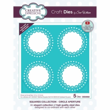 Creative Expressions Sue Wilson Craft Die Squares Collection Circle Aperture