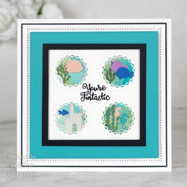 Preview: Creative Expressions Sue Wilson Craft Die Squares Collection Circle Aperture