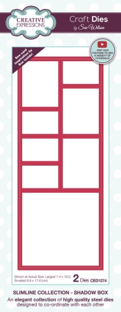 Creative Expressions Sue Wilson Craft Die Slimline Shadow Box