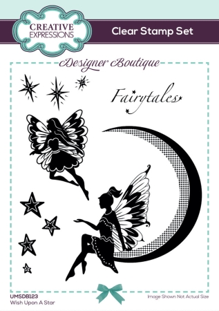 Creative Expressions Designer Boutique Clear Stamp A6 Wish Upon A Star