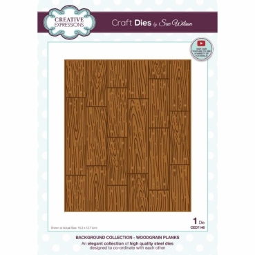 Creative Expressions Sue Wilson Craft Die Background Collection Woodgrain Planks