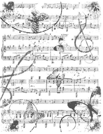 Preview: Creative Expressions Background Stamp A6 Butterfly Chorus