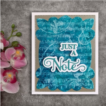 Creative Expressions Background Stamp A6 Butterfly Chorus