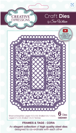 Creative Expressios Sue Wilson Craft Die Frames & Tags Cora