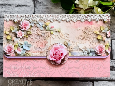 Creative Expressions Taylor Made Journals Clear Stamp Chateau Garden