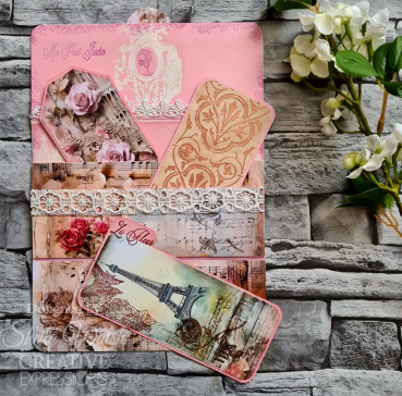 Creative Expressions Taylor Made Journals Clear Stamp Chateau Garden