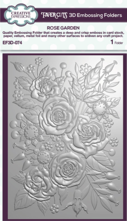 Creative Expressions Sue Wilson 3D Embossing Folder  Rose Garden