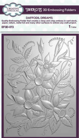 Creative Expressions Sue Wilson 3D Embossing Folder Daffodil Dreams