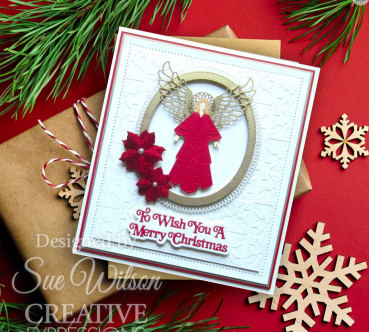 Creative Expressions Sue Wilson Craft Die Festive Stylish Poinsetta