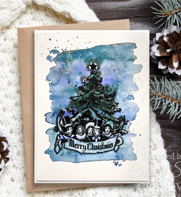 Preview: Creative Expressions Clear Stamp Transparenter Stempel Taylor Made Journals Vintage Christmas