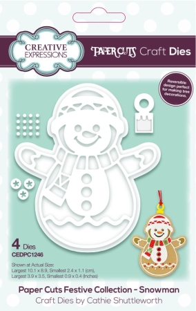 Creative Expressions Dies Stanzschablonen Cathie Shuttleworth Paper Cuts Festive Snowman