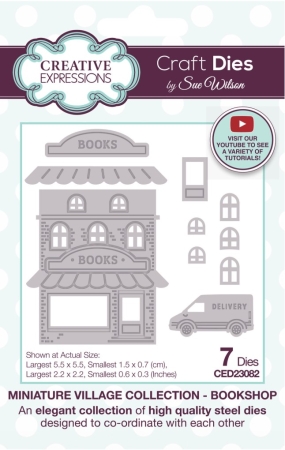 Creative Expressions Dies Stanzschablonen Sue Wilson Craft Miniature Village Bookshop