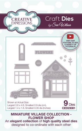 Creative Expressions Dies Stanzschablonen Sue Wilson Craft Miniature Village Flower Shop