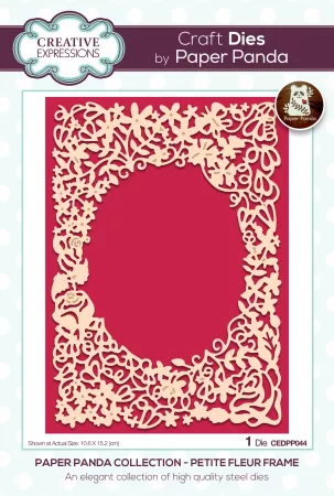 Creative Expressions Paper Panda Craft Die Petite Fleur Frame