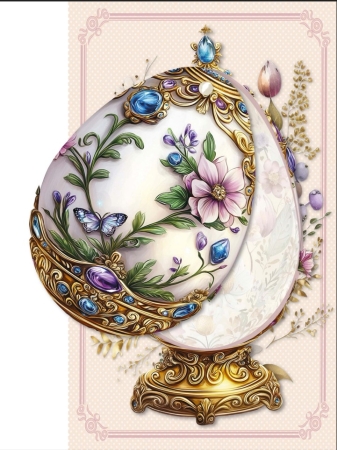 Preview: Reddy Cards Eierkarten im Stil von Fabergé