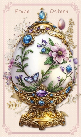 Preview: Reddy Cards Eierkarten im Stil von Fabergé
