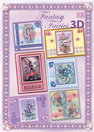 3D Fantasy Fairies booklet A4
