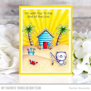 Preview: My Favorite Things Sunny Rays Stencil Schablone