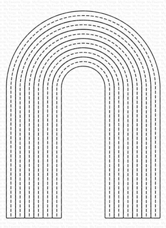 My Favorite Things Stitched Tall Rainbow Die-namics