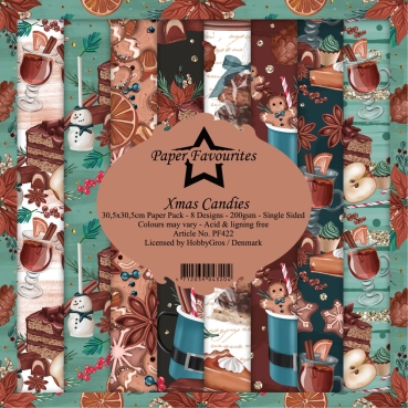 Paper Favourites Xmas Candles 12 x 12 Inch Paper Pack