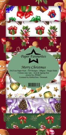 Paper Favourites Merry Christmas Slim Paper Pack