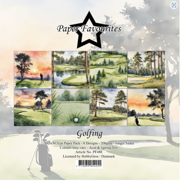 Paper Favourites 12 x 12 Inch Paper Pack Golfing