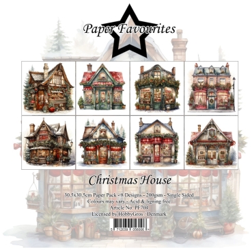Paper Favourites 12 x 12 Inch Paper Pack Christmas House