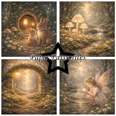 Preview: Paper Favourites 6 x 6 Inch Paper Pack Magical Forest