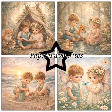 Preview: Paper Favourites 6 x 6 Inch Paper Pack Best Friends