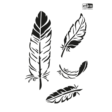 Stencil A4 Federn 4-teilig