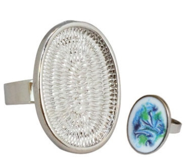 Fingerring 18 x 25 mm oval