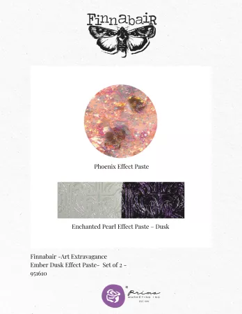 Preview: Finnabair Limited Edition Effect Paste Set Ember Dusk 2 x 100 ml