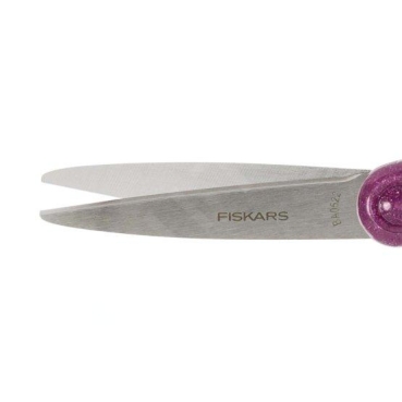 Preview: Fiskars Scissors School Schere für die Schule ab 12 Jahren 18 cm lang Glitter Purple