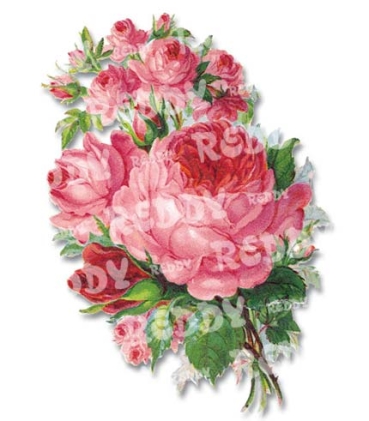 Preview: 3D Stanzbogen Rosen, Fuchsien