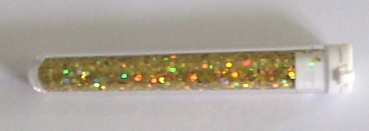 Flimmer im Röhrchen gold