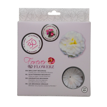 Flowerz Brilliant Begonias White