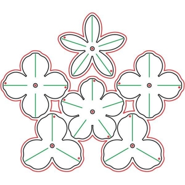 Preview: Flowerz Schneideschablone Rosen