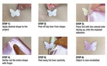 Preview: Scrapbook Adhesives Metallic Transfer Foil Sheets 6 x 6 Inch Nature Colors