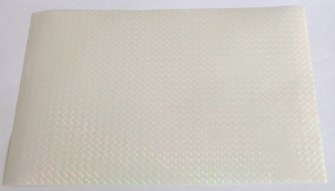 Preview: Set mit 10 Lasereffekt Folien weiss