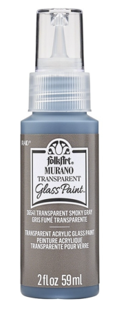 Folkart Murano Glass Paint Transparent 59 ml Smokey Grey