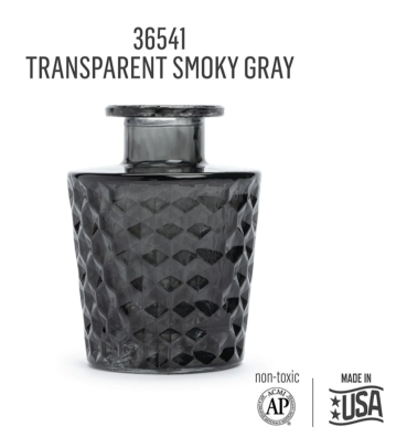 Preview: Folkart Murano Glass Paint Transparent 59 ml Smokey Grey
