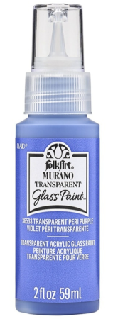 Folkart Murano Glass Paint Transparent 59 ml Peri Purple
