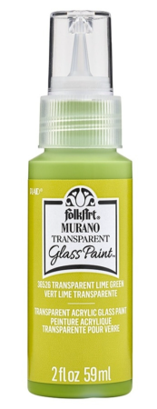 Folkart Murano Glass Paint Transparent 59 ml Lime Green