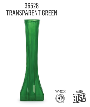 Preview: Folkart Murano Glass Paint Transparent 59 ml Green