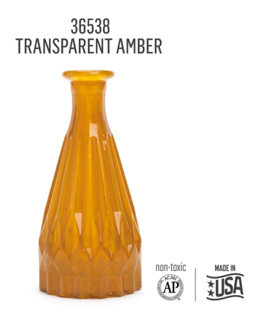 Preview: Folkart Murano Glass Paint Transparent 59 ml Amber