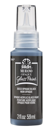 Folkart Murano Glass Paint Opaque 59 ml Black