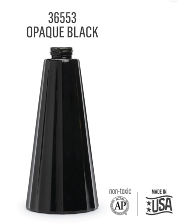Preview: Folkart Murano Glass Paint Opaque 59 ml Black